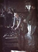 Anders Zorn flaskplockerskan painting